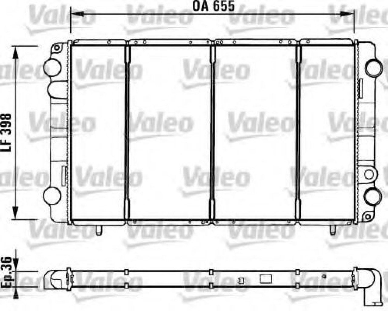 Radiator, racire motor RENAULT TRAFIC I platou / sasiu (PXX) (1989 - 2001) VALEO 730944 piesa NOUA