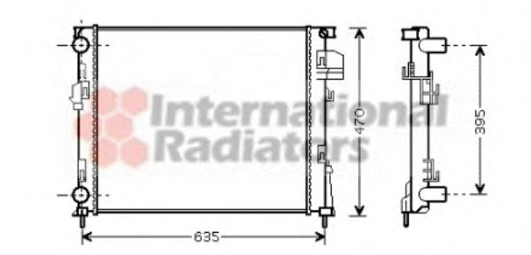 Radiator, racire motor RENAULT TRAFIC II caroserie (FL) (2001 - 2014) VAN WEZEL 43002327 piesa NOUA