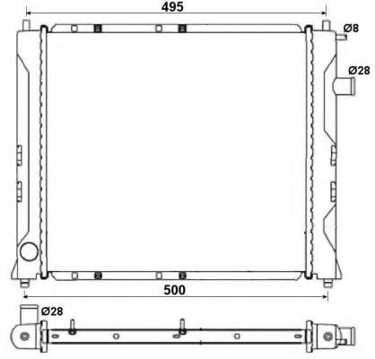 Radiator, racire motor ROVER STREETWISE (2003 - 2005) NRF 58107A piesa NOUA