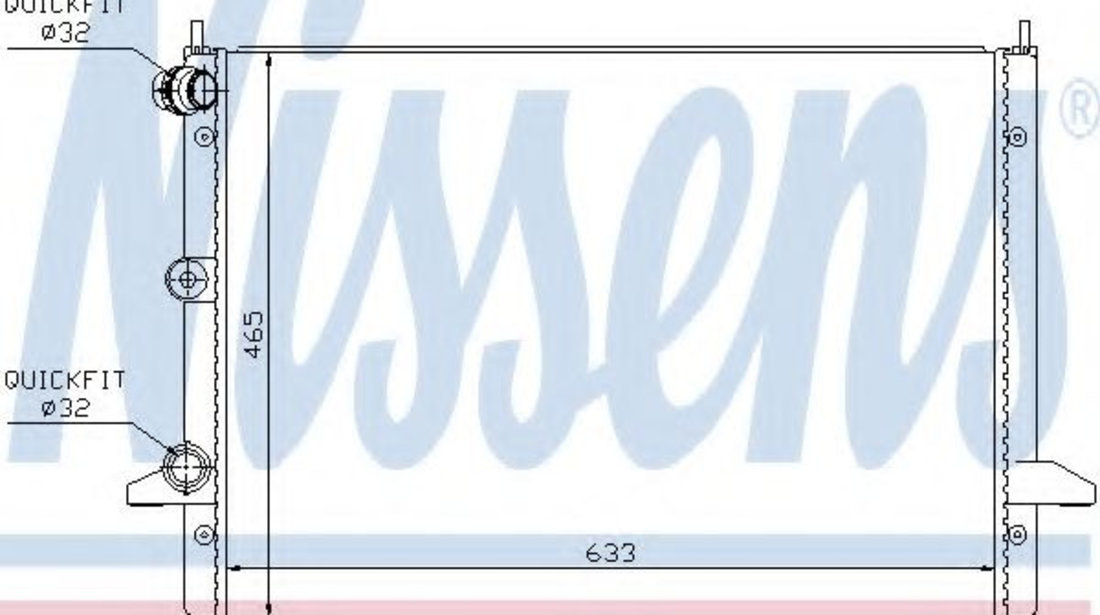 Radiator, racire motor SEAT ALHAMBRA (7V8, 7V9) (1996 - 2010) NISSENS 67303 piesa NOUA