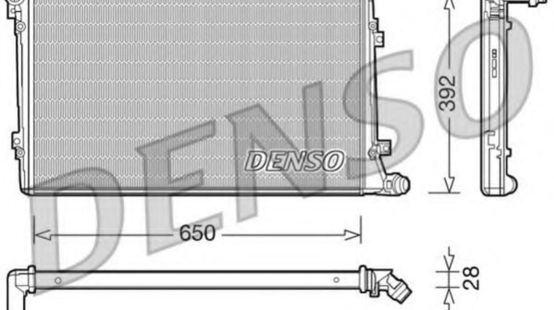 Radiator, racire motor SEAT ALTEA XL (5P5, 5P8) (2006 - 2016) DENSO DRM32019 piesa NOUA