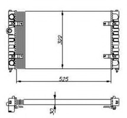 Radiator, racire motor SEAT CORDOBA (6K1, 6K2) (1993 - 1999) NRF 54688 piesa NOUA