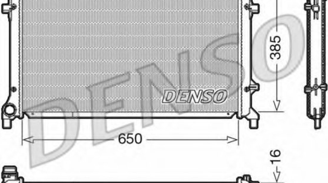 Radiator, racire motor SEAT LEON (1P1) (2005 - 2012) DENSO DRM02014 piesa NOUA