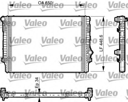 Radiator, racire motor SEAT LEON ST (5F8) (2013 - 2016) VALEO 735548 piesa NOUA