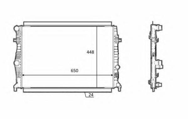 Radiator, racire motor SEAT LEON ST (5F8) (2013 - 2016) NRF 58398 piesa NOUA