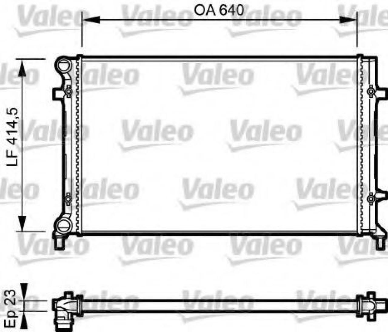 Radiator, racire motor SEAT TOLEDO III (5P2) (2004 - 2009) VALEO 734332 piesa NOUA