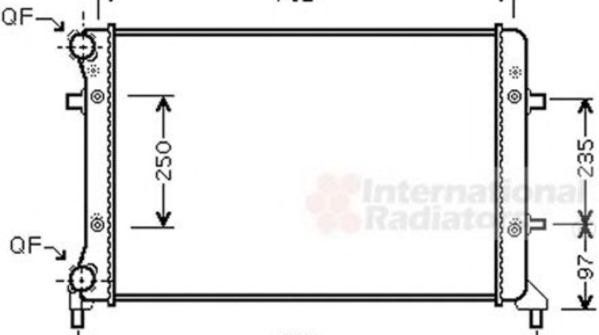 Radiator, racire motor SKODA OCTAVIA I Combi (1U5) (1998 - 2010) VAN WEZEL 58002205 piesa NOUA