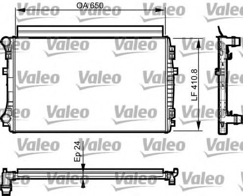 Radiator, racire motor SKODA YETI (5L) (2009 - 2016) VALEO 735558 piesa NOUA