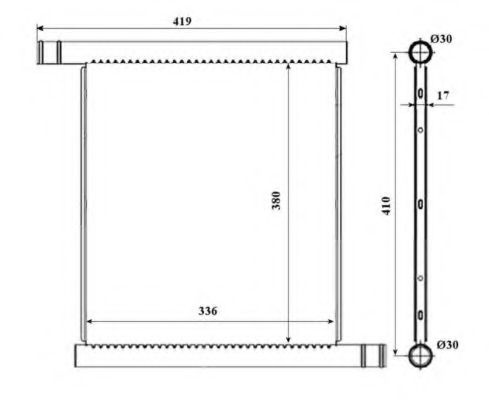 Radiator, racire motor SMART CITY-COUPE (450) (1998 - 2004) NRF 53598 piesa NOUA