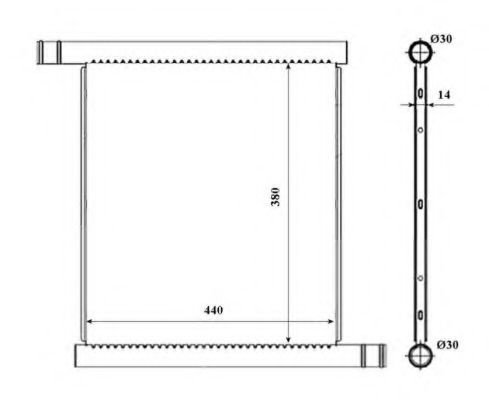 Radiator, racire motor SMART FORTWO Cabrio (451) (2007 - 2016) NRF 53857 piesa NOUA