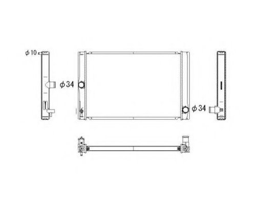 Radiator, racire motor TOYOTA AURIS (ZWE18, NZE18, ZRE18) (2012 - 2016) NRF 53764 piesa NOUA
