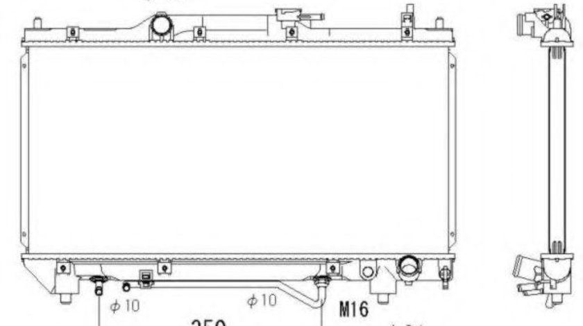 Radiator, racire motor TOYOTA AVENSIS Liftback (T22) (1997 - 2003) NRF 53264 piesa NOUA