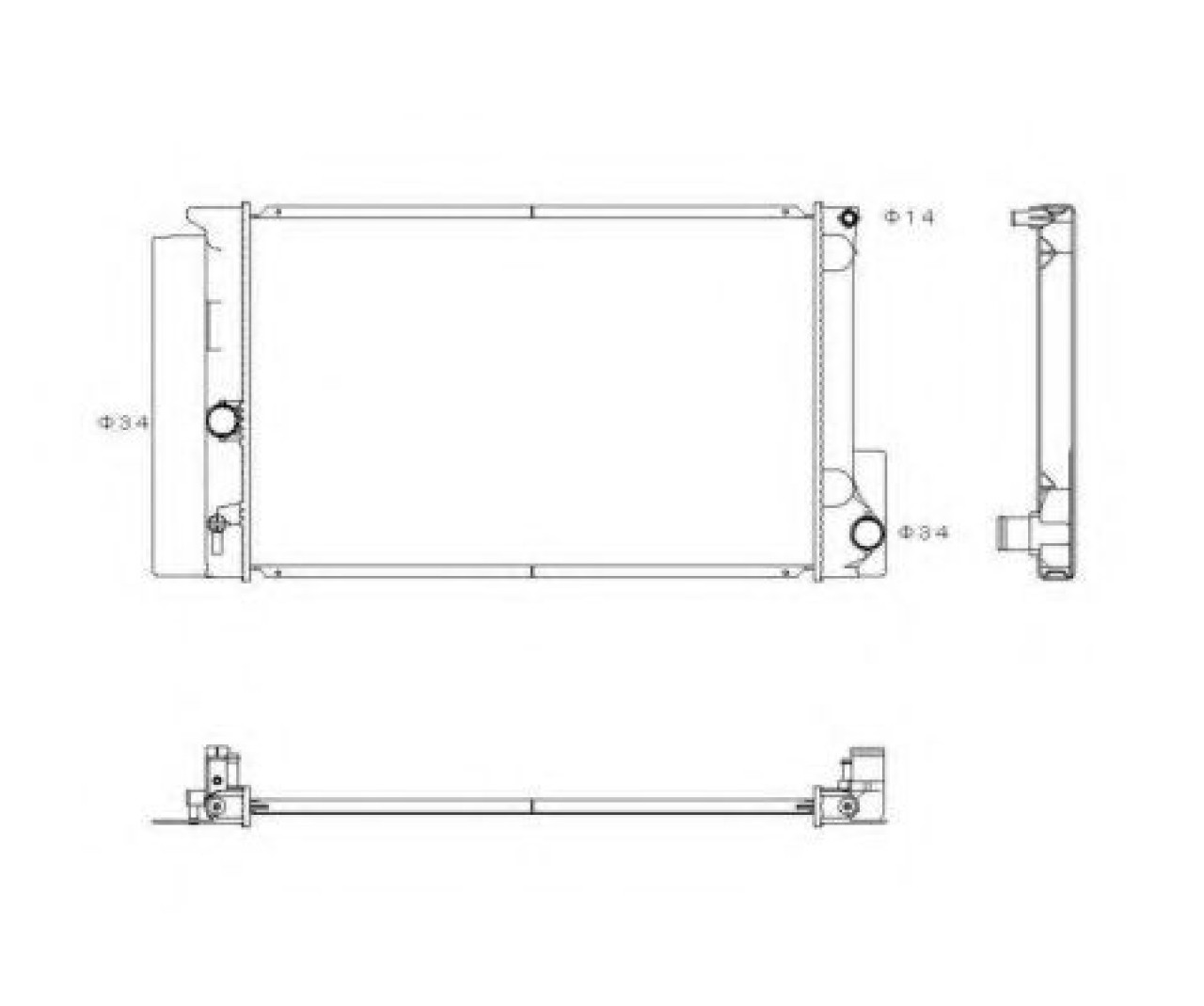 Radiator, racire motor TOYOTA COROLLA Limuzina (E15) (2006 - 2016) NRF 53763 piesa NOUA