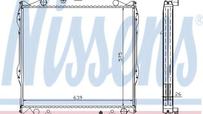 Radiator, racire motor TOYOTA LAND CRUISER 90 (J9) (1995 - 2016) NISSENS 64636A piesa NOUA