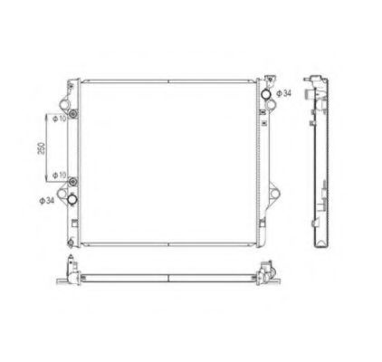 Radiator, racire motor TOYOTA LAND CRUISER (LJ12, KZJ12, TRJ12, KDJ12, GRJ12) (2002 - 2009) NRF 53568 piesa NOUA