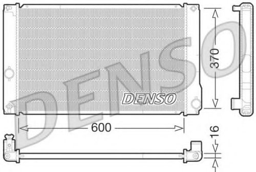 Radiator, racire motor TOYOTA PRIUS (ZVW3) (2009 - 2016) DENSO DRM50076 piesa NOUA