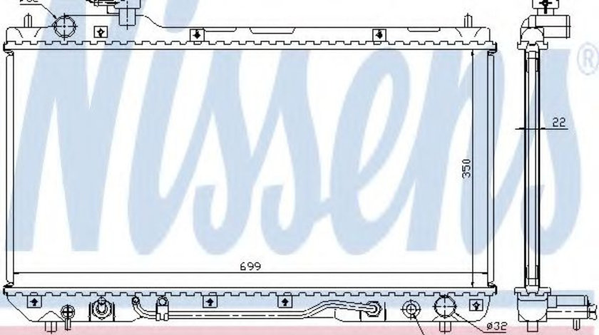 Radiator, racire motor TOYOTA RAV 4 I (SXA1) (1994 - 2000) NISSENS 64630A piesa NOUA