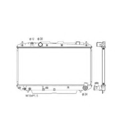 Radiator, racire motor TOYOTA RAV 4 II (CLA2, XA2, ZCA2, ACA2) (2000 - 2005) NRF 53572 piesa NOUA