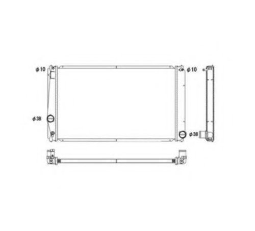 Radiator, racire motor TOYOTA RAV 4 IV (WWA4, AVA4, ZSA4, ALA4) (2012 - 2016) NRF 53589 piesa NOUA