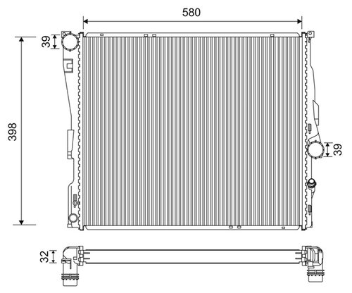 Radiator Racire Motor Valeo Bmw 701200