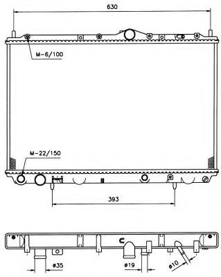 Radiator, racire motor VOLVO S40 I (VS) (1995 - 2004) NRF 509518 piesa NOUA