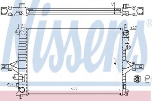 Radiator, racire motor VOLVO V70 II (SW) (2000 - 2007) NISSENS 65557A piesa NOUA