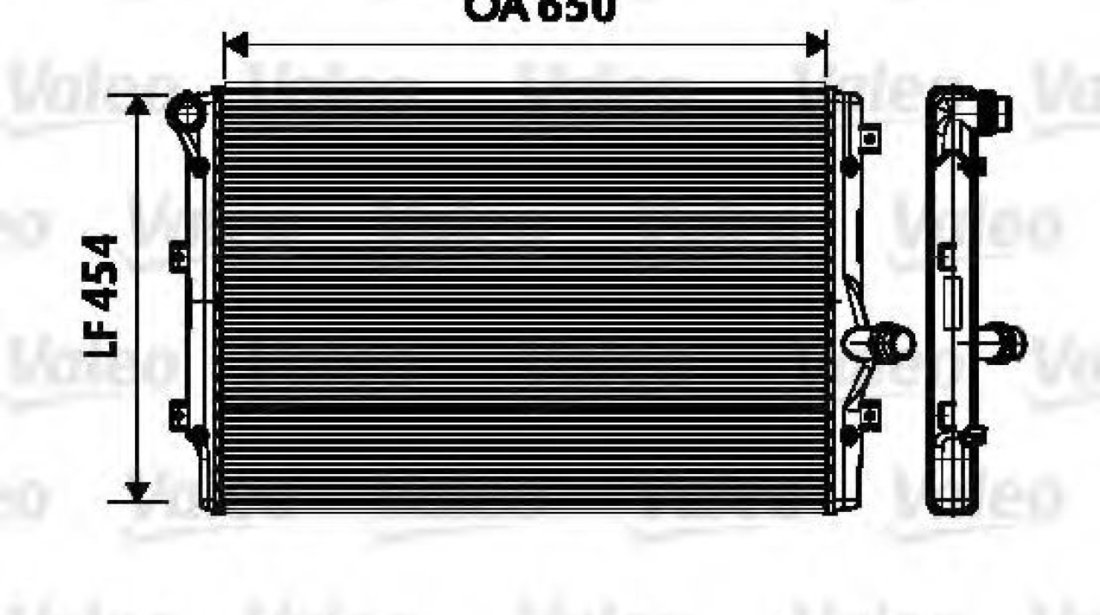 Radiator, racire motor VW CADDY III Combi (2KB, 2KJ, 2CB, 2CJ) (2004 - 2016) VALEO 734333 piesa NOUA