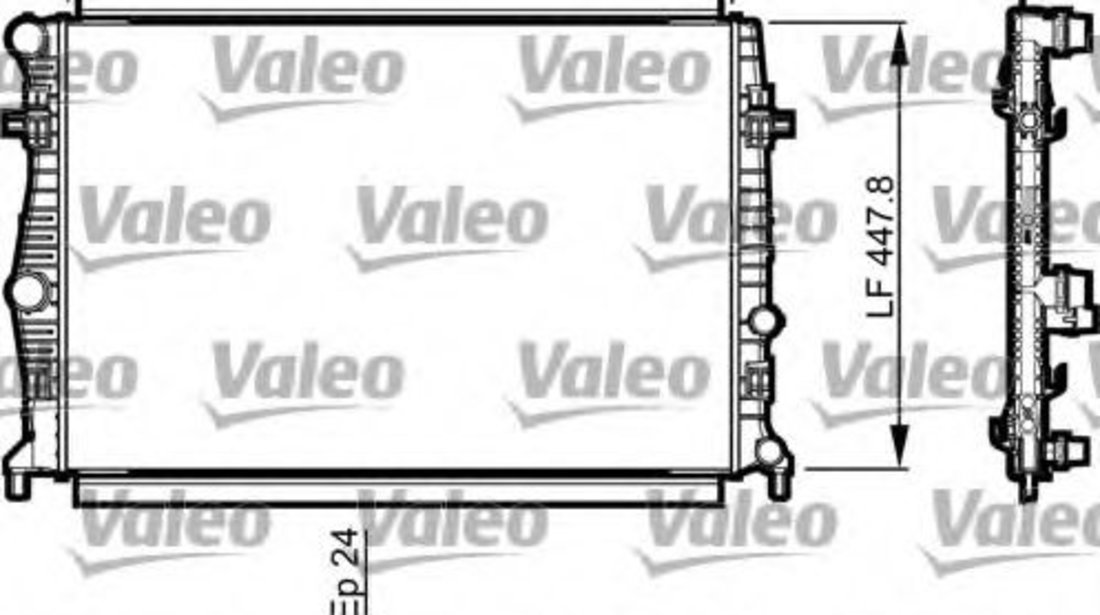 Radiator, racire motor VW GOLF SPORTSVAN (AM1) (2014 - 2016) VALEO 735556 piesa NOUA