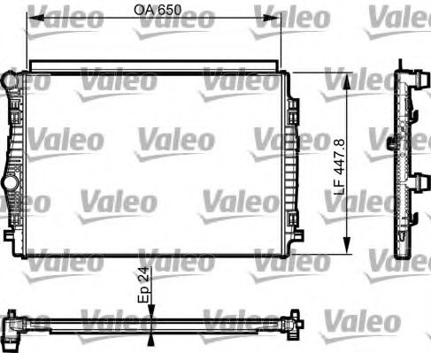 Radiator, racire motor VW GOLF SPORTSVAN (AM1) (2014 - 2016) VALEO 735559 piesa NOUA