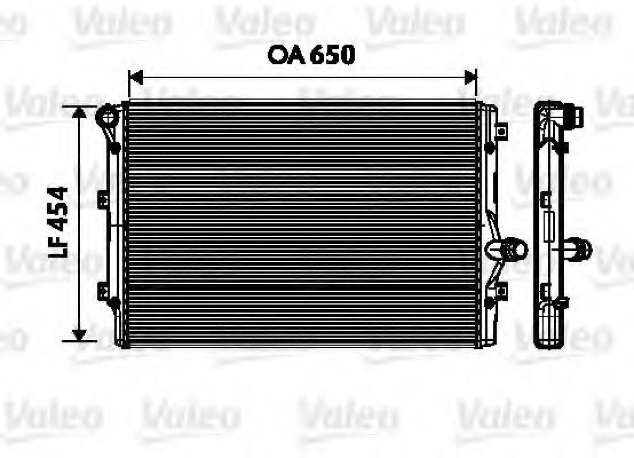 Radiator, racire motor VW GOLF VI (5K1) (2008 - 2013) VALEO 734333 piesa NOUA