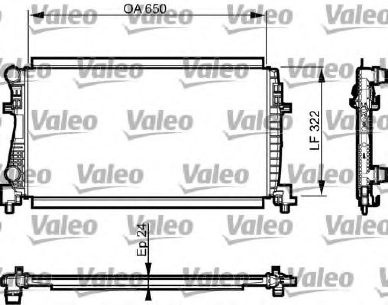 Radiator, racire motor VW GOLF VII Variant (BA5) (2013 - 2016) VALEO 735557 piesa NOUA