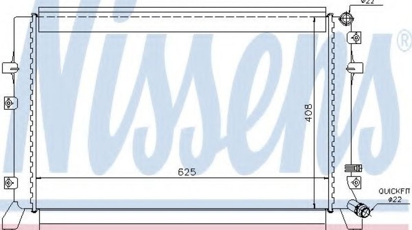 Radiator, racire motor VW PASSAT (362) (2010 - 2014) NISSENS 65294 piesa NOUA