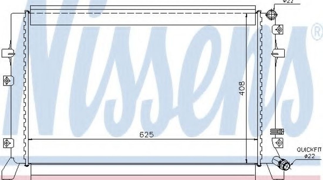 Radiator, racire motor VW PASSAT (3C2) (2005 - 2010) NISSENS 65294 piesa NOUA