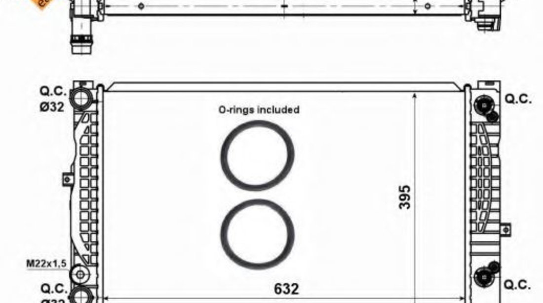 Radiator, racire motor VW PASSAT Variant (3A5, 35I) (1988 - 1997) NRF 529504 piesa NOUA