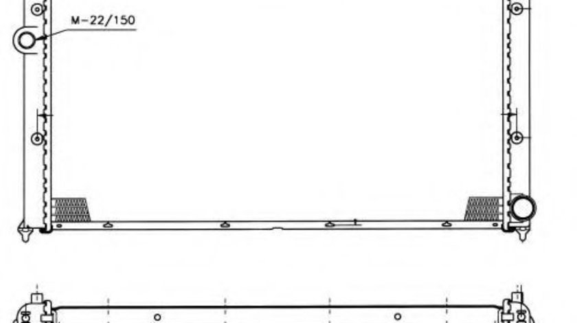 Radiator, racire motor VW POLO (6N1) (1994 - 1999) NRF 50458 piesa NOUA