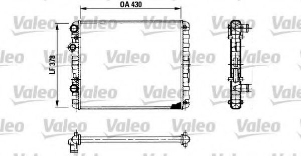 Radiator, racire motor VW POLO CLASSIC (6KV2) (1995 - 2006) VALEO 730956 piesa NOUA