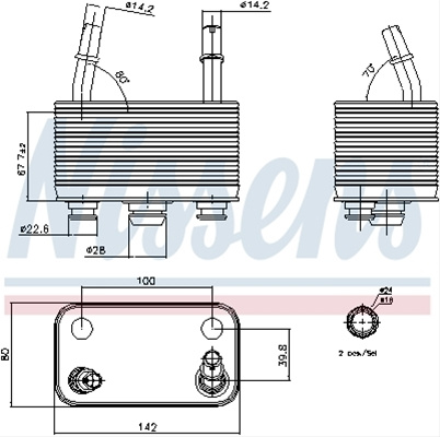 Radiator Racire Ulei, Cutie De Viteze Automata Nissens Bmw 90678