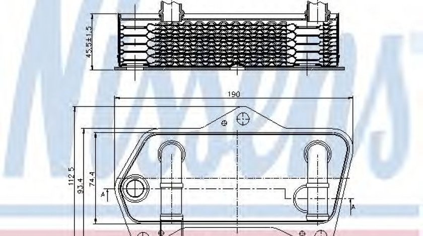 Radiator racire ulei, cutie de viteze automata AUDI A3 (8P1) (2003 - 2012) NISSENS 90653 piesa NOUA