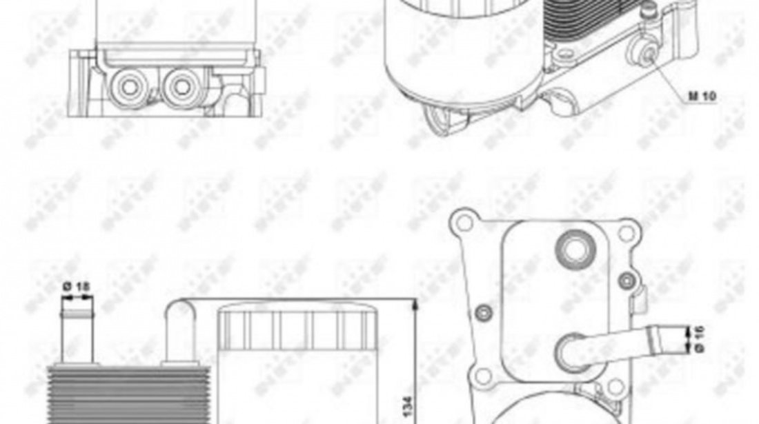 Radiator racire ulei Ford FIESTA Mk IV (JA_, JB_) 1995-2002 #3 1119975