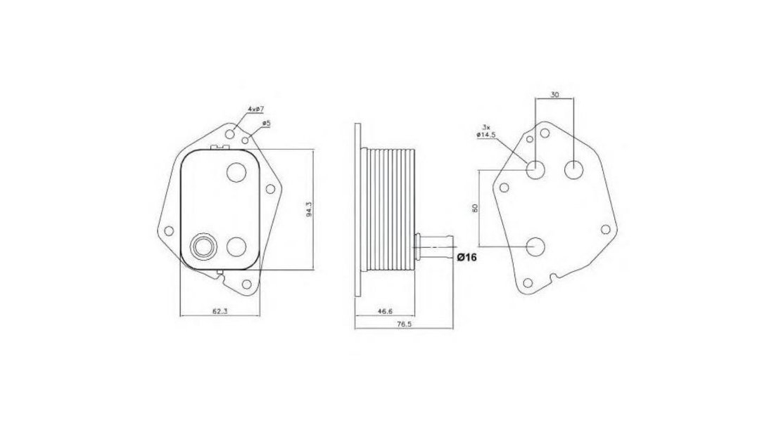 Radiator racire ulei Kia RIO III (UB) 2011-2016 #2 264102A300