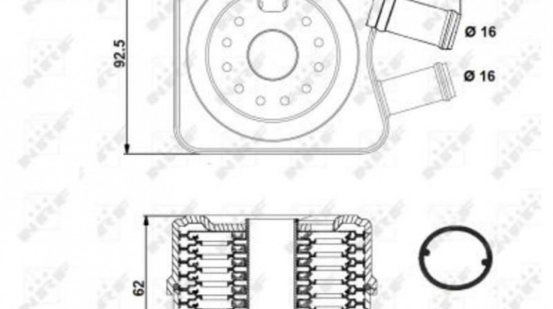 Radiator racire ulei Skoda OCTAVIA (1U2) 1996-2010 #3 028117021B