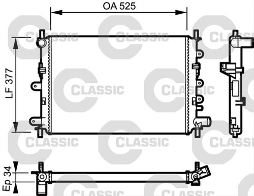 Radiator Sfnbb Valeo Ford 230856