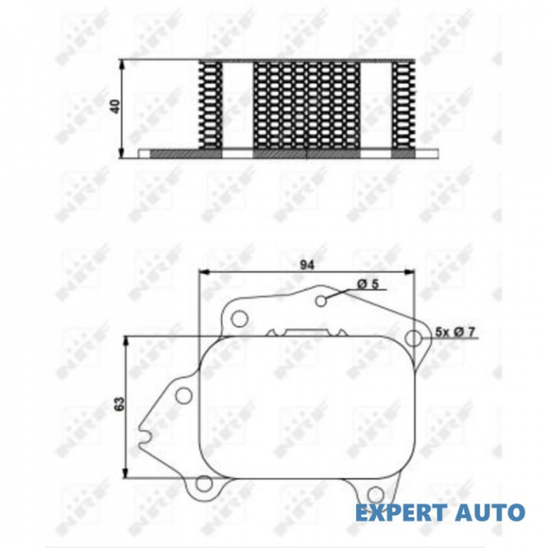 Radiator ulei Peugeot 206 limuzina 2007-2016 #3 1103K2