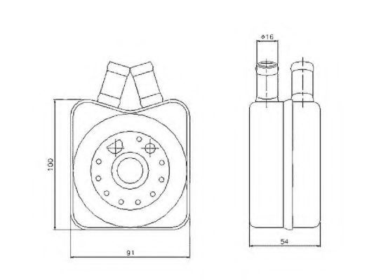 Radiator ulei, ulei motor AUDI A4 (8D2, B5) (1994 - 2001) NRF 31304 piesa NOUA