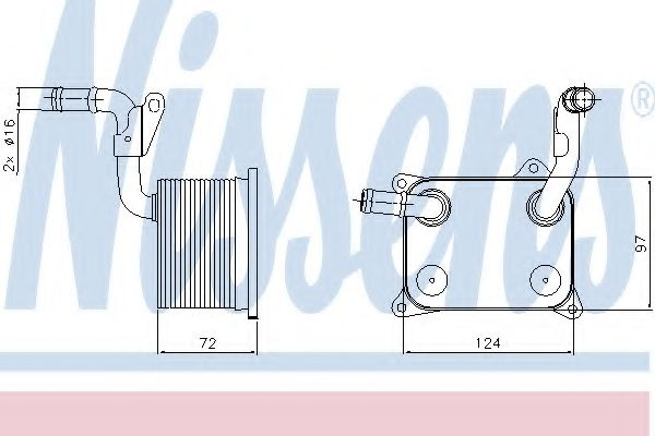 Radiator ulei, ulei motor AUDI A4 Avant (8ED, B7) (2004 - 2008) NISSENS 90744 piesa NOUA