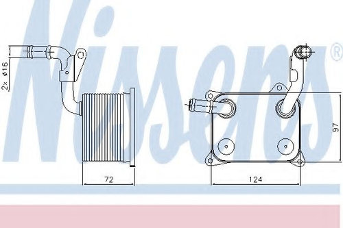 Radiator ulei, ulei motor AUDI Q7 (4L) (2006 - 2015) NISSENS 90744 piesa NOUA