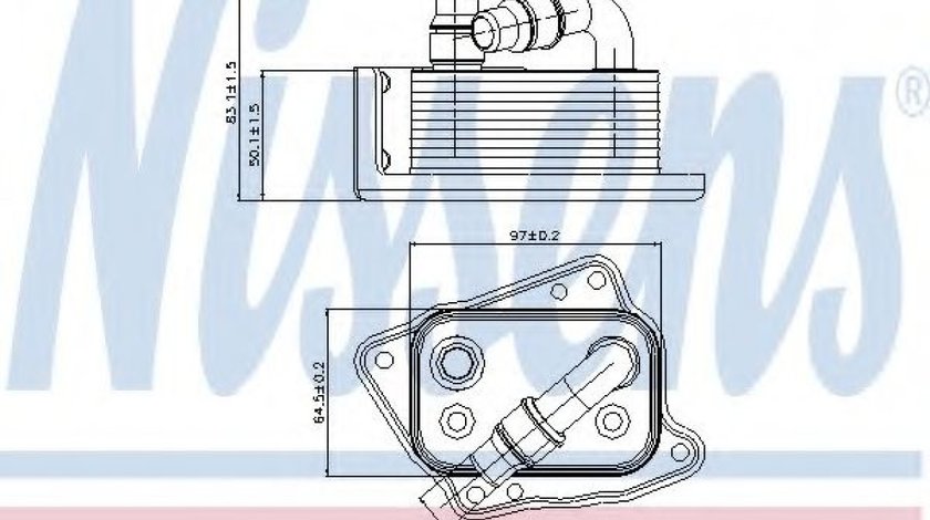 Radiator ulei, ulei motor BMW Seria 1 (E87) (2003 - 2013) NISSENS 90688 piesa NOUA