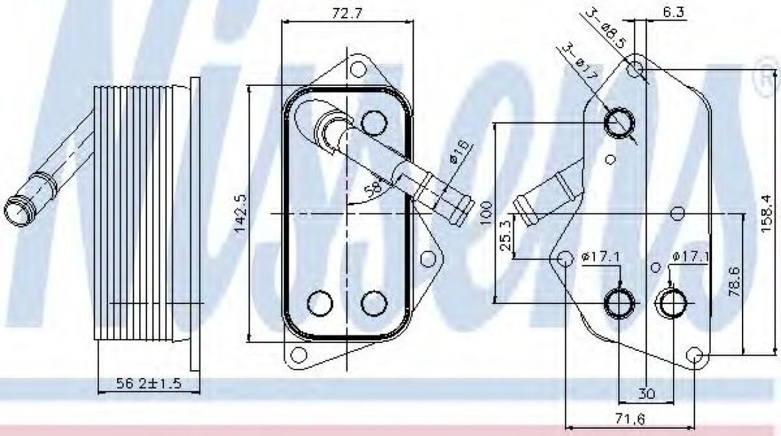 Radiator ulei, ulei motor BMW Seria 2 Cupe (F22, F87) (2013 - 2016) NISSENS 90689 piesa NOUA