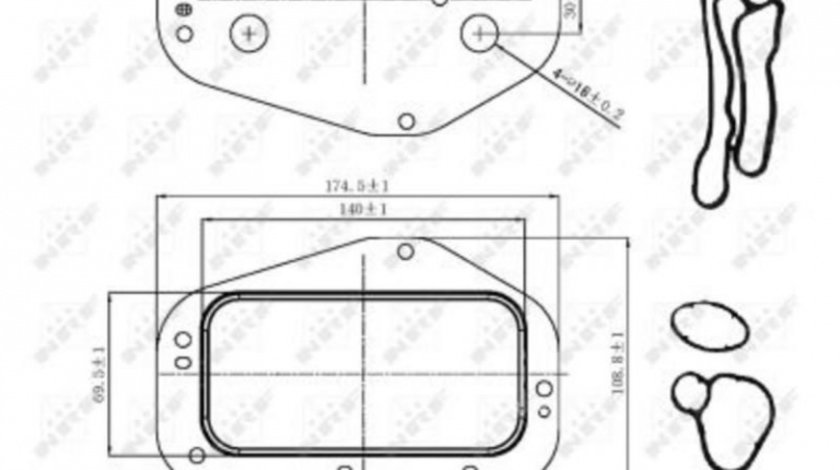 Radiator ulei, ulei motor Chevrolet CRUZE Station Wagon (J308) 2012-2016 #3 55355603