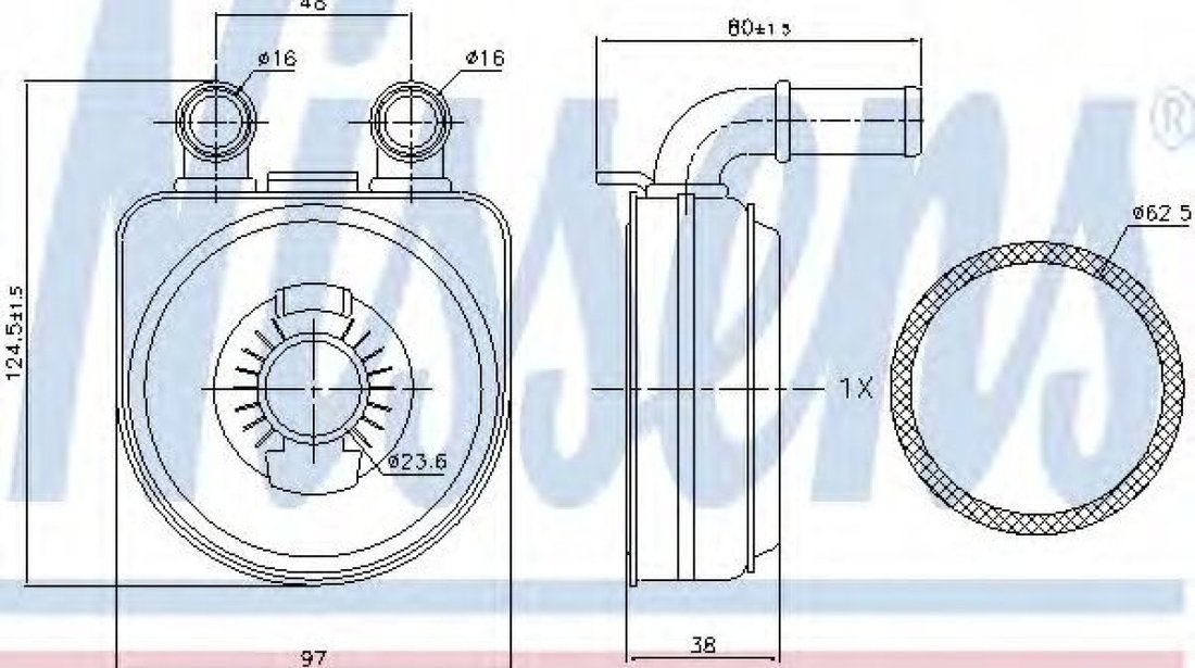 Radiator ulei, ulei motor CITROEN C4 Cupe (LA) (2004 - 2011) NISSENS 90650 piesa NOUA